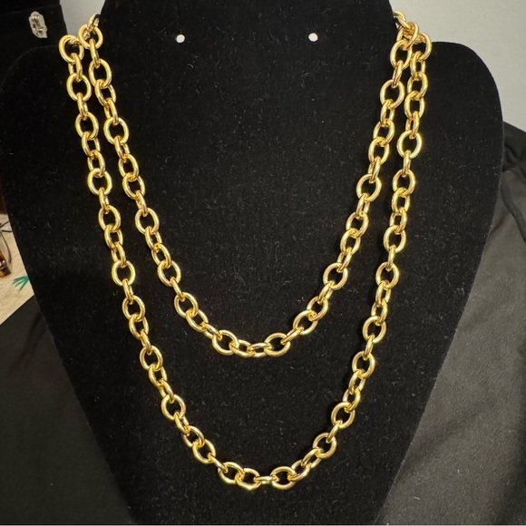 Milor Jewelry - Italian Milor Gold Tone Long Chain Necklace 35”